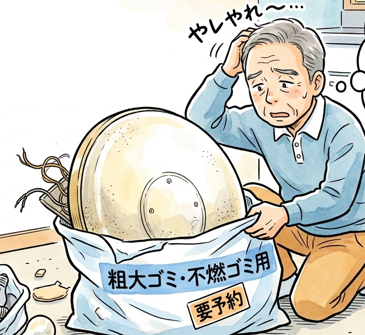 長方形から丸形シーリングライトへ変える際の注意点と電気工事の有無(交換機種:ホタルクス HLDZ06208)天井照明交換配線電気工事|神奈川県川崎市