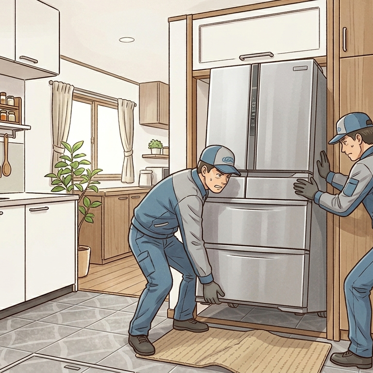 3〜4人家族の冷蔵庫選びと、失敗しない設置のポイント（三菱 MR-MB45J）配送設置電気工事｜神奈川県川崎市