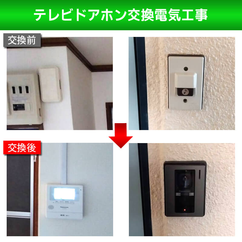 【川崎市中原区】まだベル式のインターホンをお使いですか？液晶モニター付きのテレビドアホンなら防犯力が格段にアップ！